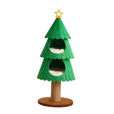 Weihnachtsbaum Kratzbaum Turm festlich Geschenk Weihnachtsdeko Katzen Betten Möbel
