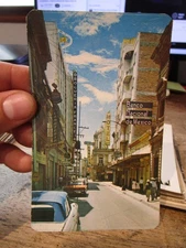 G25 Old MEXICO MEXICAN Postcard Leon Guanajuato Hotel Lyon Madero Street Signs