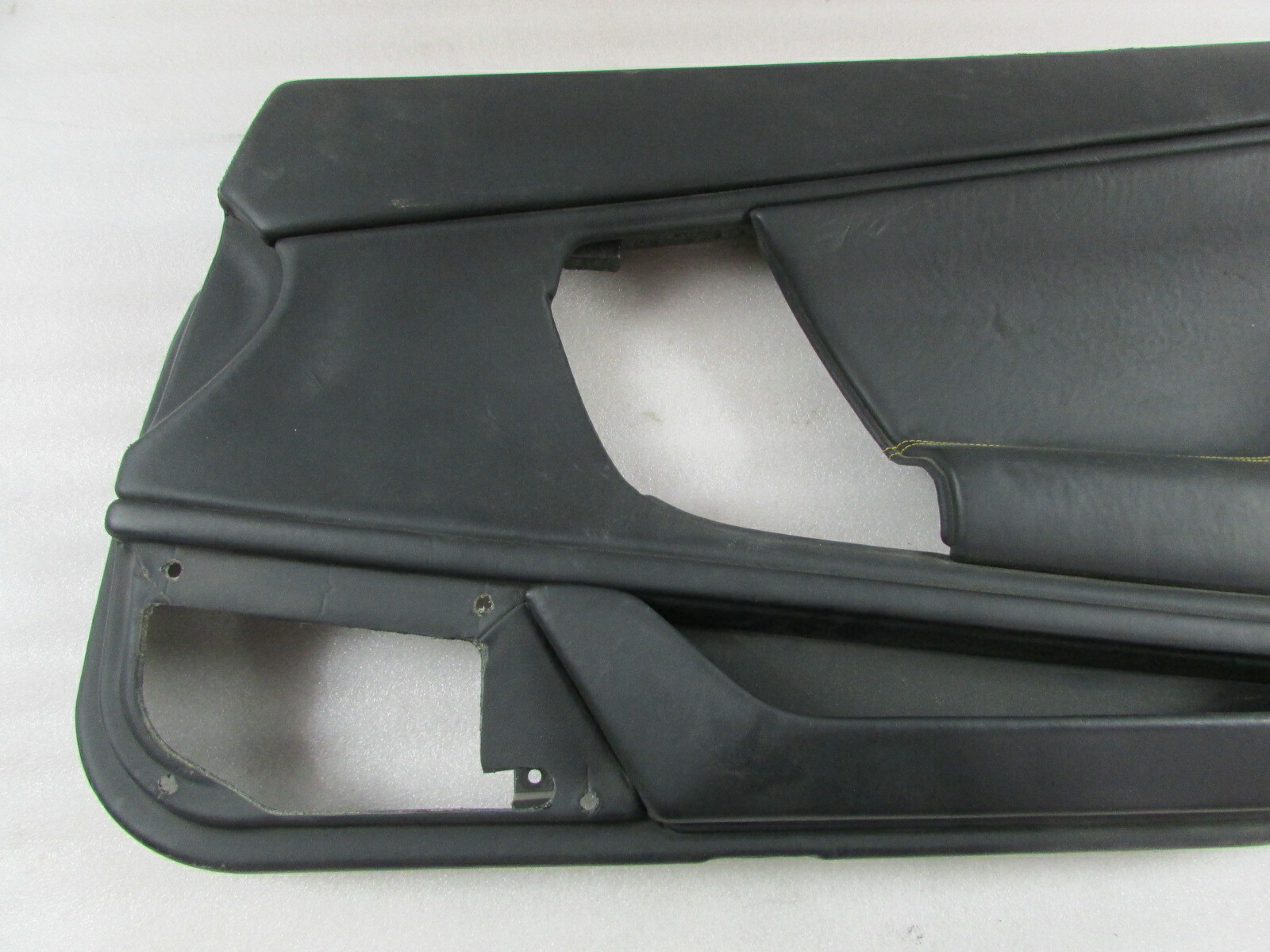 Lamborghini Gallardo, RH, Right Front Door Trim Panel, Black w/ Yellow Stitching