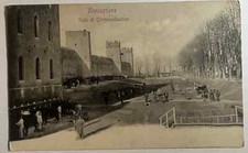 Cartolina Antica Montagnana con Militari e Cavalli PD (Rif C 084)