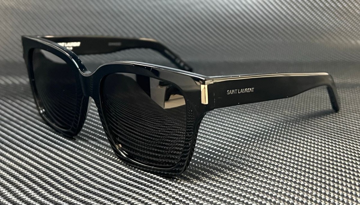 SAINT LAURENT SL 507 001 Black Grey Unisex 54 mm M Size