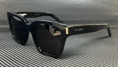 SAINT LAURENT SL 507 001 Black Grey Unisex 54 mm M Size Sunglasses