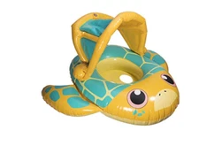 Swimways Brand ~ Sun Canopy ~ Inflatable Baby Boat Turtle ~ 9 - 24 Months