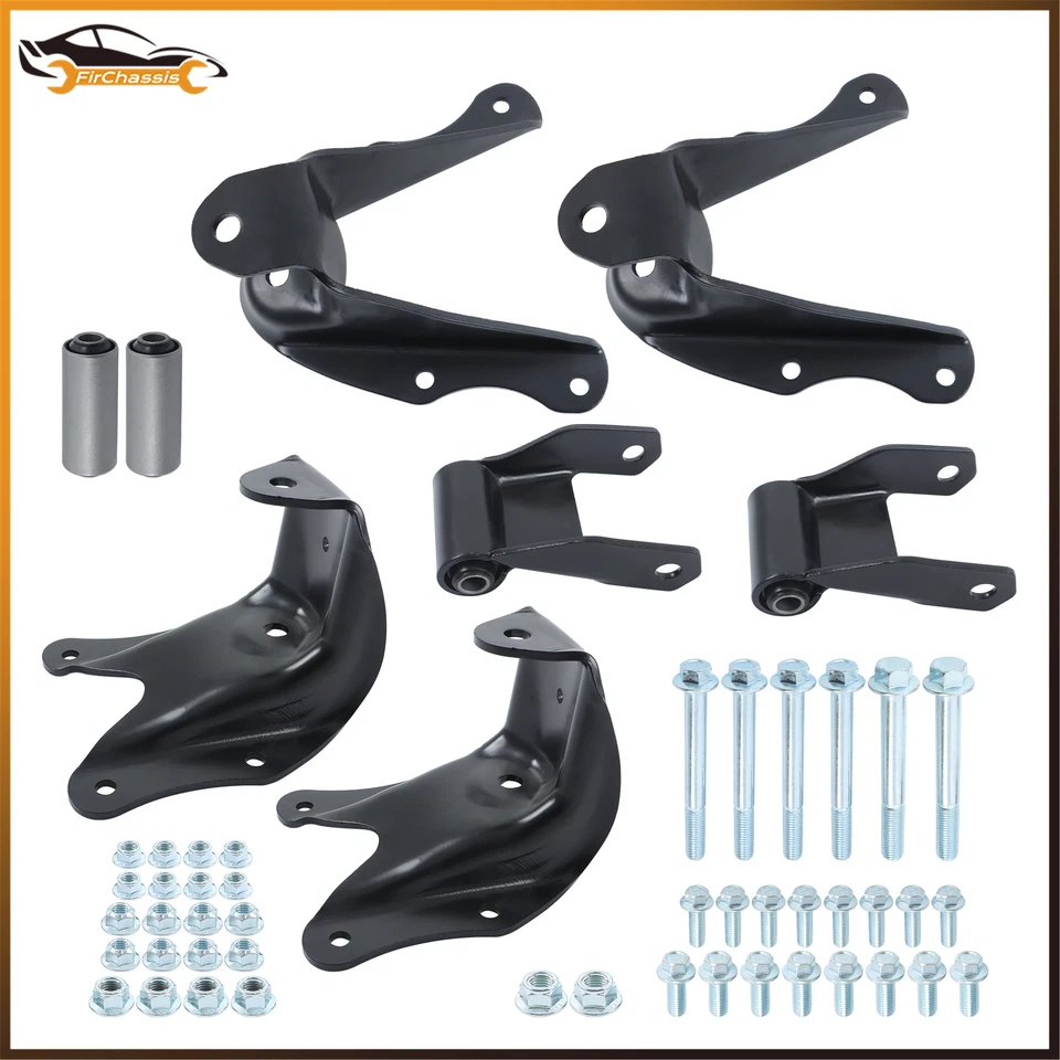 Kit de suspensión de resorte de hoja trasera y soporte de suspensión delantera para Ford F-150 1980-1996 Foto 2 de 4