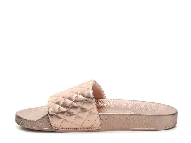 steve madden gold slides