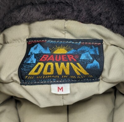 Vintage 50s 60s Eddie Bauer Sun Logo Down Ski Trapper Hat Puffer