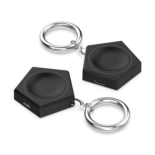 5V Charger Dock with Keychain Charger Base for Google Pixel Watch (Black) - Zdjęcie 7 z 10