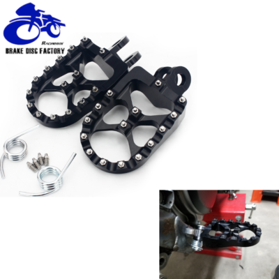 ま Billet Wide Foot Pegs Pedals for Suzuki DRZ400SM DRZ400S DRZ400E