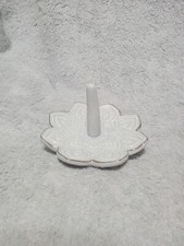 Jewelry Ring Holder Gray Dish Tray Great Gift For Women 4 -1/2 In Wide Good Cond