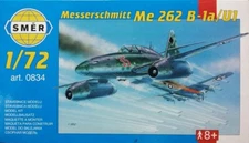 172 German fighter-bomber Messerschmitt Me 262 B-1a Směr 0834 Plastic Model kit