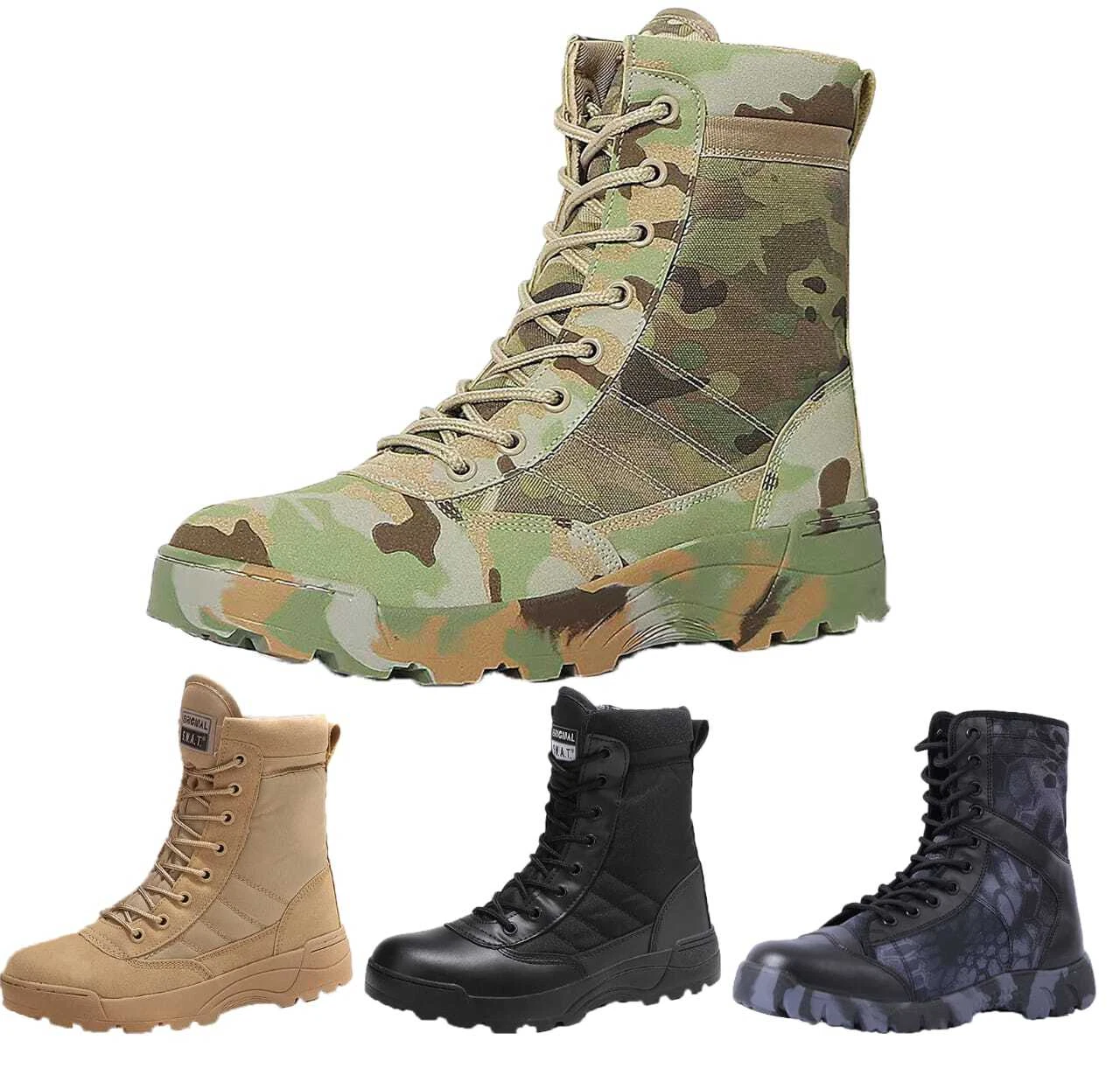 PREMIUM QUALITY MENS OUTDOOR ZIP HIKING ARMY SECURITY POLICE BOOTS COMBAT SHOES
Opens in a new windo
