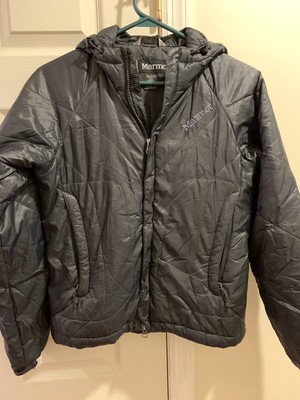 marmot black puffer jacket