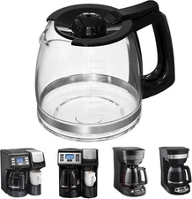 12-Cup Replacement Coffee Carafe Compatible with Hamilton Beach Coffee Maker ...