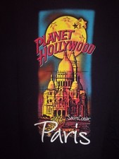 Paris Planet Hollywood black L t shirt