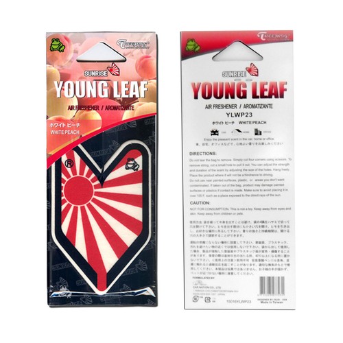 Paquete de 6 ambientadores Wakaba Japón Hoja Joven Hoja Joven Amanecer Blanco Aroma a melocotón - Imagen 4 de 5