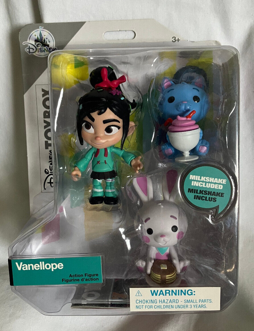 Disney Toybox Vanellope, Milkshake, and Pancake Figures Wreck it