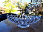 WATERFORD STYLE CLEAR FRUIT BOWL  w = 12" x h = 4.5".. 5 lb 3.5 oz