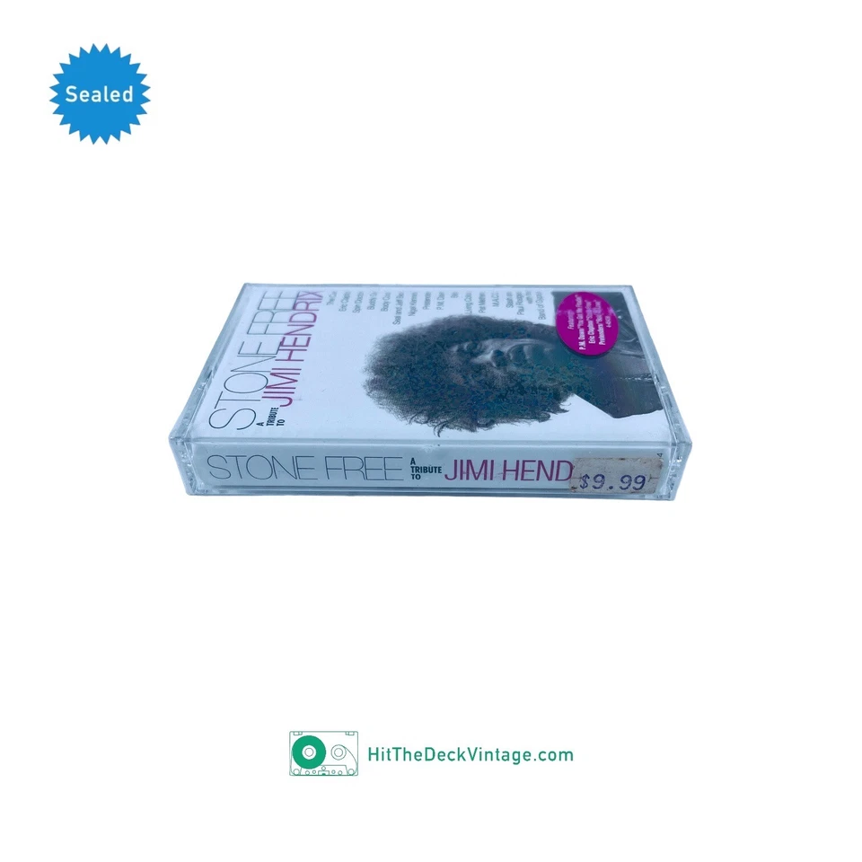 Stone Free Tribute To Jimi Hendrix Cassette Tape (1993) w/ Hype Sticker SEALED - Image 3 of 4