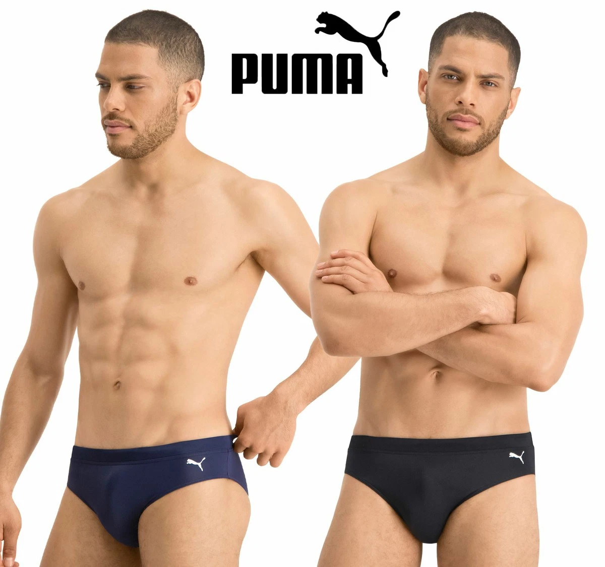 PUMA Swim Brief Mens Classic Swimming Trunks Bathing Suit Costume