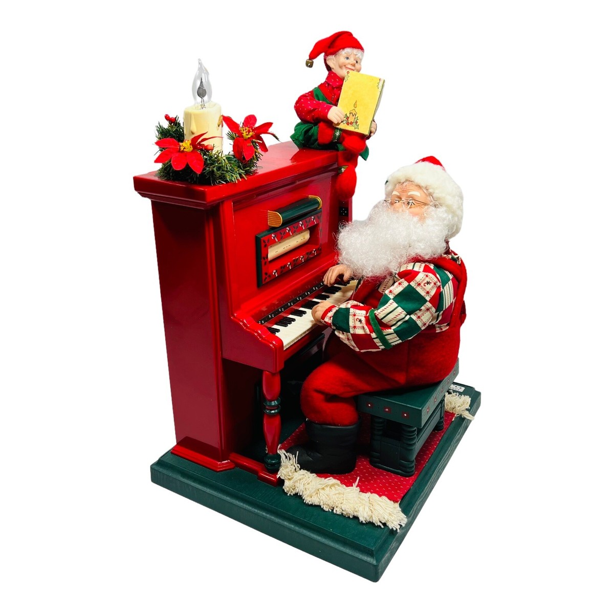 Animated  sing-along with Santa  サンタクロース Animated Sing Along With Santa & Elf Cassette Player VINTAGE 1993