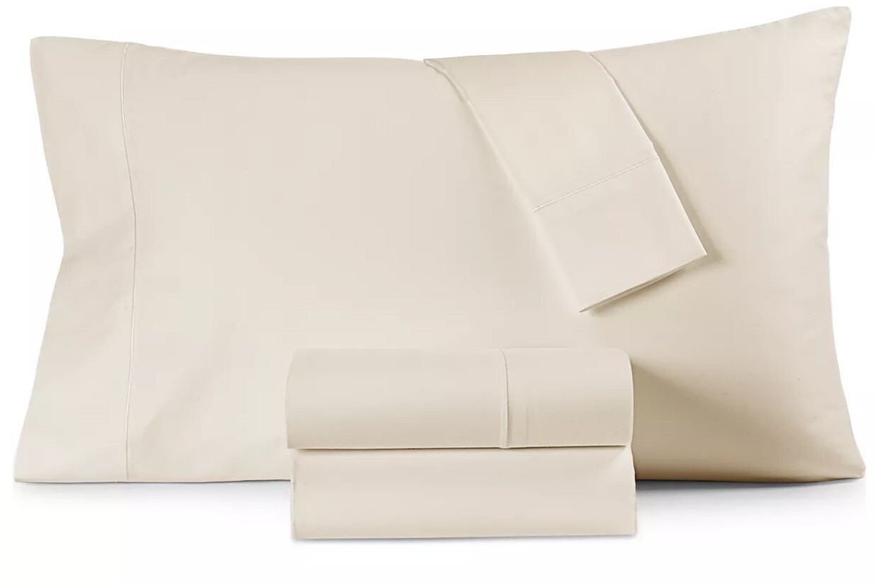 Hotel Collection 500 Thread Count Micro Cotton Cal King Sheet Set Ivory