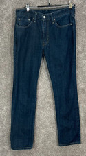 Jeans Levis 514 uomo 33X32 blu misure 32X30 gamba dritta lavaggio scuro