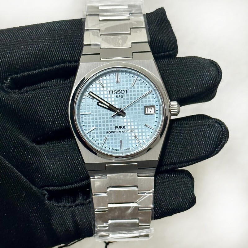 New Tissot PRX Powermatic 80 Ice Blue 35mm Stainless Steel New Tissot PRX Powermatic 80 Ice Blue 35mm Stainless Steel