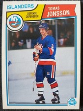1983-84 Tomas Jonsson New York Islanders NHL O-Pee-Chee Card #9