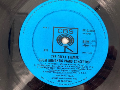 World Favorite Romantic Concertos For Piano And Orchestra - 12" Vinyl Record - Picture 3 of 6