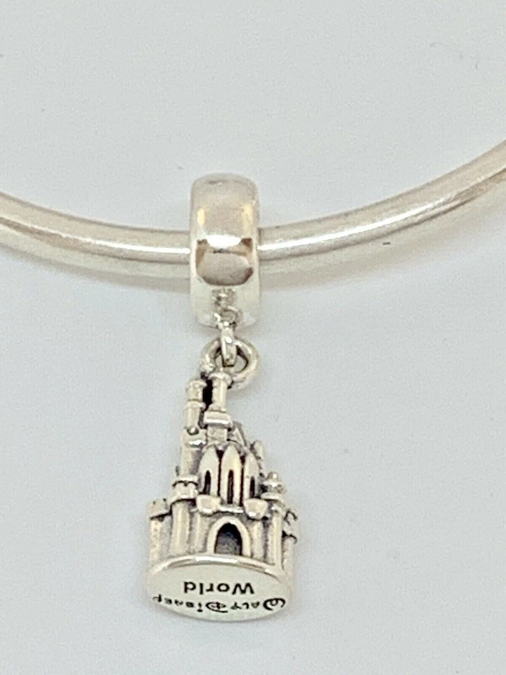 Authentic Pandora  Disney Park Cinderella Castle Charm WITH BOX #28 - Image 2 of 4