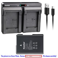 Kastar Battery Slim Dual Charger for Nikon EN-EL14 MH-24 Nikon D3200 DSLR Camera