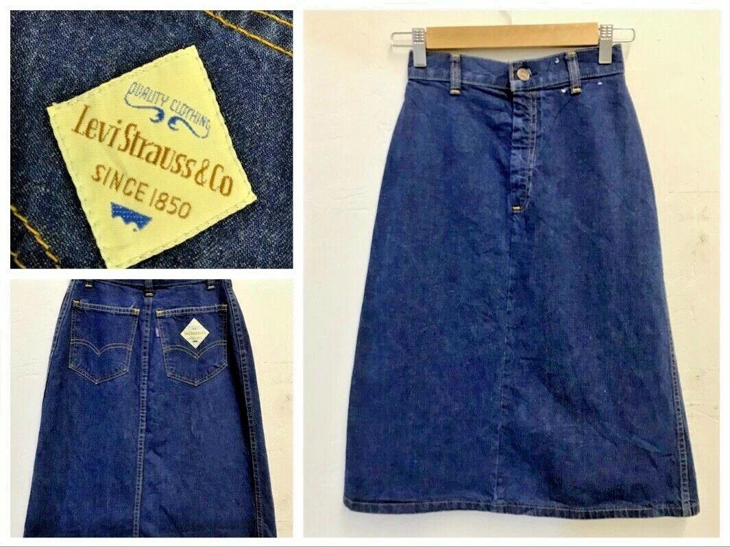 Levi denim skirt clearance ebay