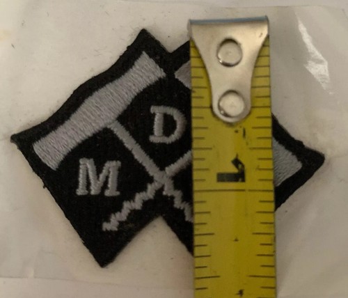 Michael David Winery Iron-on Patch "MDW" Nero/Grigio NUOVO - SPEDIZIONE GRATUITA - Foto 2 di 7