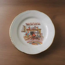 Colonial Kitchen By Homer Laughlin 6" Plates Gold Trim VOLUME PRICING EUC