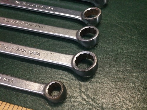 Lot of 9 Par-X by Snap-On SAE 12 Pt Combination Wrenches ~ USA - Picture 10 of 14