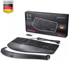 Perixx Periboard-330 Wired Ergonomic Illuminated Split Keyboard  German Design