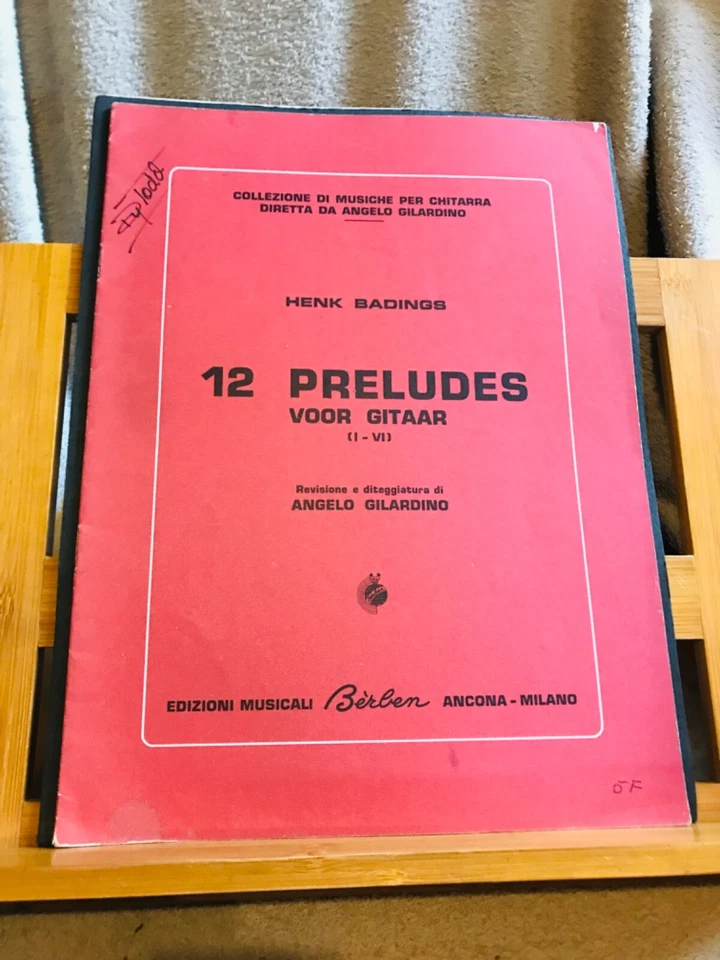 Henk Badings 12 préludes pour guitare I-VI partition Gilardino ed. Berben - Photo 1/1