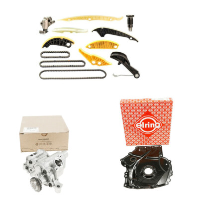 Oil Pump + Chain Kit + Cover for Audi A4 A5 Q7 2.0 Genuine 06H115105FP