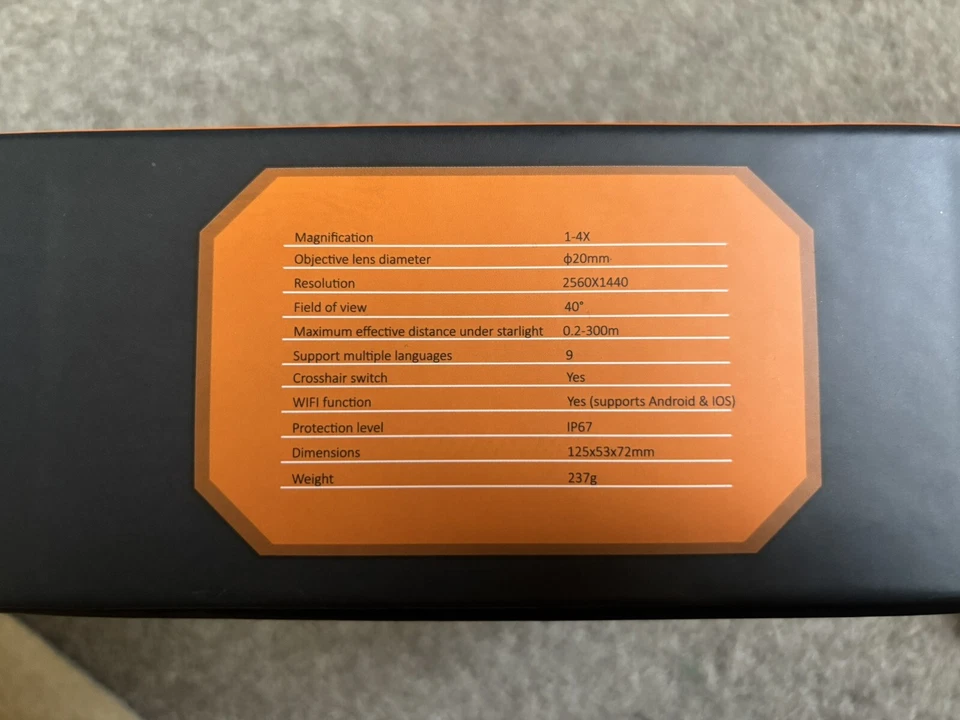 NVG 30 Digital Night Vision Monocular By ‘Good Nite Gear’ - image 3 of 4