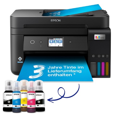 Epson EcoTank ET-4850 Farbe Inkjet All-In-One-Drucker - Schwarz - Photo 2/6
