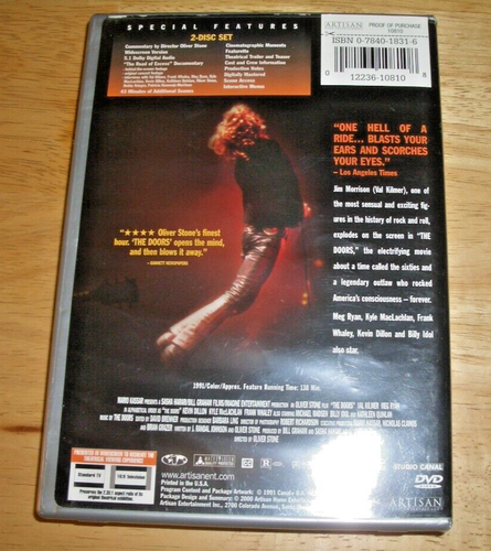 THE DOORS - SPECIAL EDITION - 2 DVDs - OLIVER STONE FILM - ORIG.INSERT INCLUDED - Picture 4 of 6