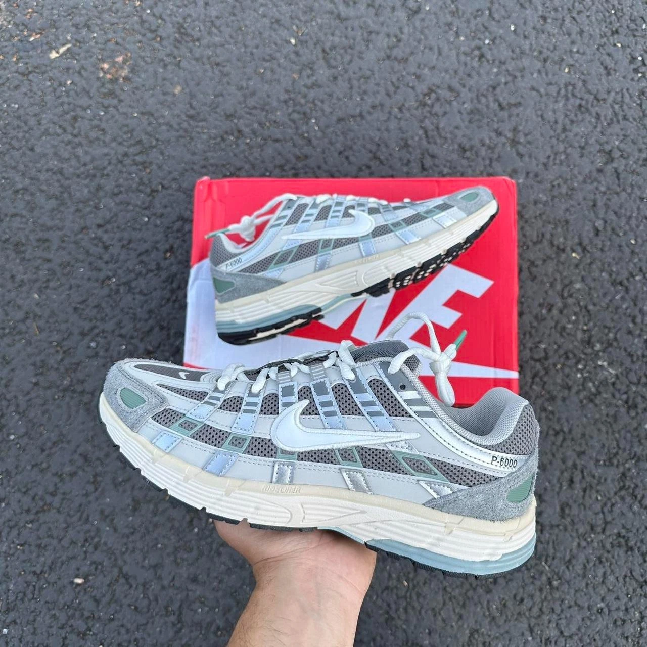 Nike P 6000 Scarpe da Ginnastica Uomo "Flat Pewter" Nuove con scatola! MULTIPLE MISURE