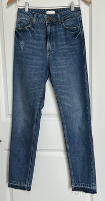 Sandro Paris Denim Jeans Women s Sz 36 Dark Wash Blue