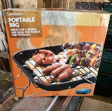 Sainsburys Portable BBQ - New - Turquoise Blue