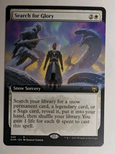 MTG - Search for Glory - R - KHM - Ext Art - 340