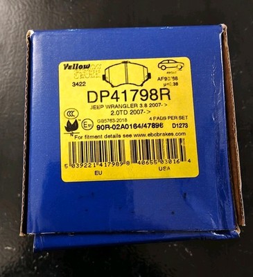 EBC Yellowstuff DP41798R Bremsbeläge vorne Jeep Wrangler JK unbenutzt