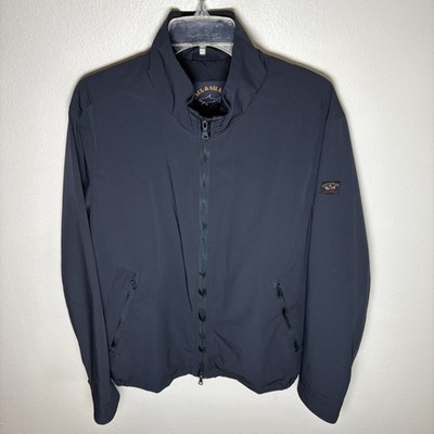 Paul Shark Men's XL Full Zip Jacket Typhoon 20000 Re-4x4 Stretch Navy $1000