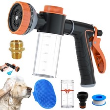 Pet Dog Wash Sprayer Shampoo  Soap Dispenser, Hose Nozzle for Indoor/Outdoor...