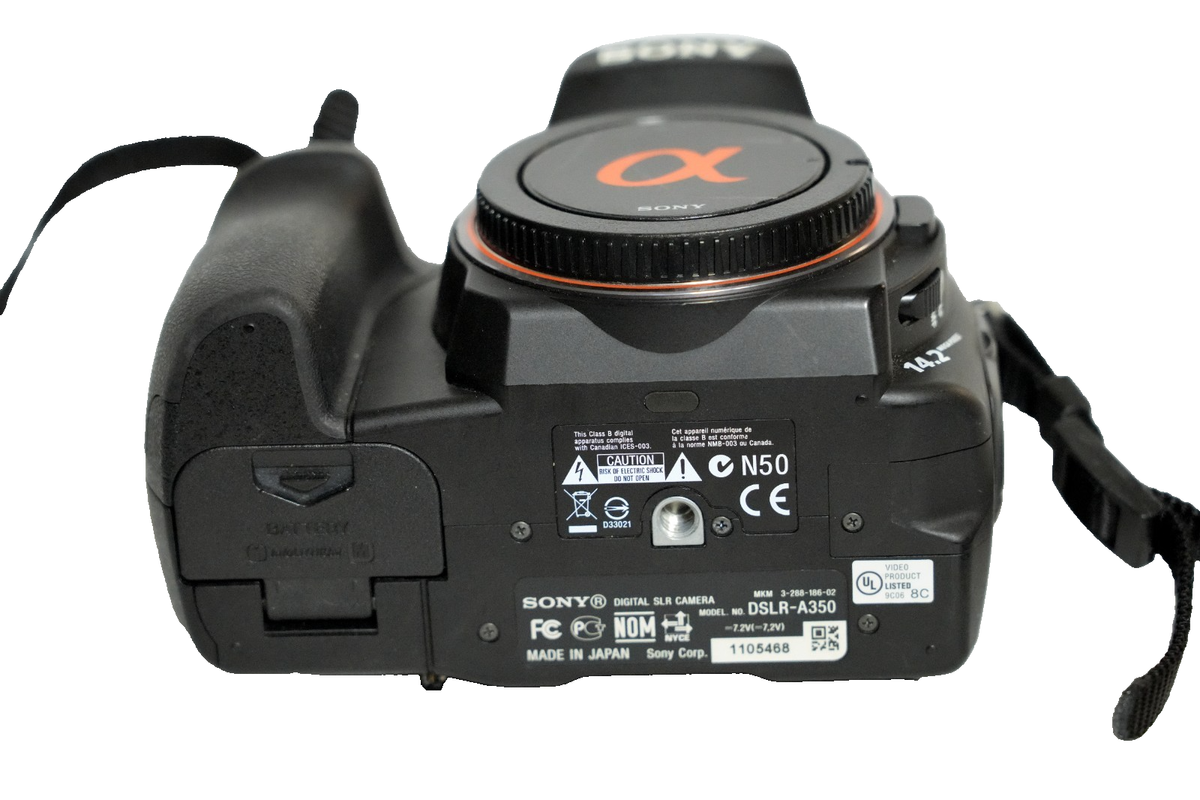 Sony Alpha a350 14.2MP Digital SLR Camera - Black (Body Only) for