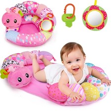 2 in 1 Baby Tummy Time Mat Seated Pillow Infant Newborn Toys 0 1 2 3 4 5 6 ...